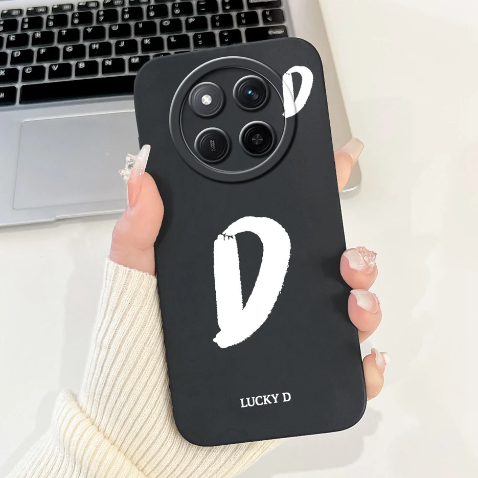 Cute Lucky Letters Soft Silicone Case - Stylish Protective Cover