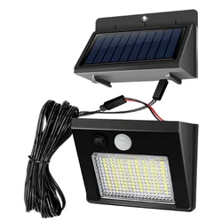 Enhanced Solar - Powered Motion Sensor Outdoor Wall Light - 48 LED, Waterproof Garden Lamp (48 LEDs)
