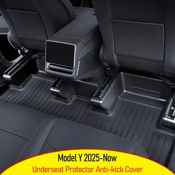 Underseat Protector Seat Track Cover for Tesla Model Y Juniper 2025 2026 Seat Slide Rail Pad Guard Anti-Kick Pad Accessories 1