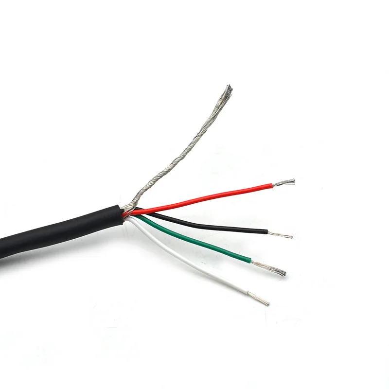 10M Four-Core with Shield Cable for Electric Guitar Pickup Making Humbucker with Coil Spliting Cable Black electric guitar cable