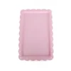 1Pc Serving Trays Rectangle Dessert Tray Plastic Platters Flat Cookie Cupcake Serving Tray Birthday Tea Party Wedding Decor 5