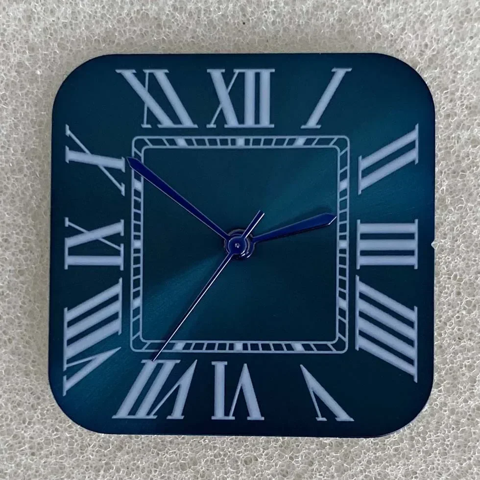 Square Roman Numeral Watch Dial with Needle Set - New Watch Accessories