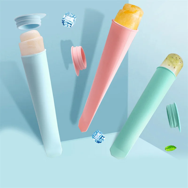 Food Grade Silicone Handheld Popsicle Popsicle Mould Creative DIY Silicone Mould Ice Cream Ice Cream