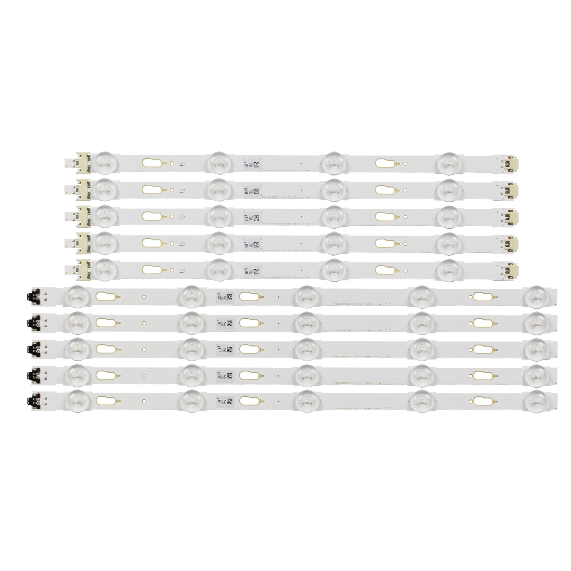 Nova 10 Peças Conjunto Retroiluminação Led Tira V5du400dca-r1 V5du-400dcb-r1 S_5u75_40_fl_r05 L04 para Samsung Un40ju6700 Bn9634792a 34791a