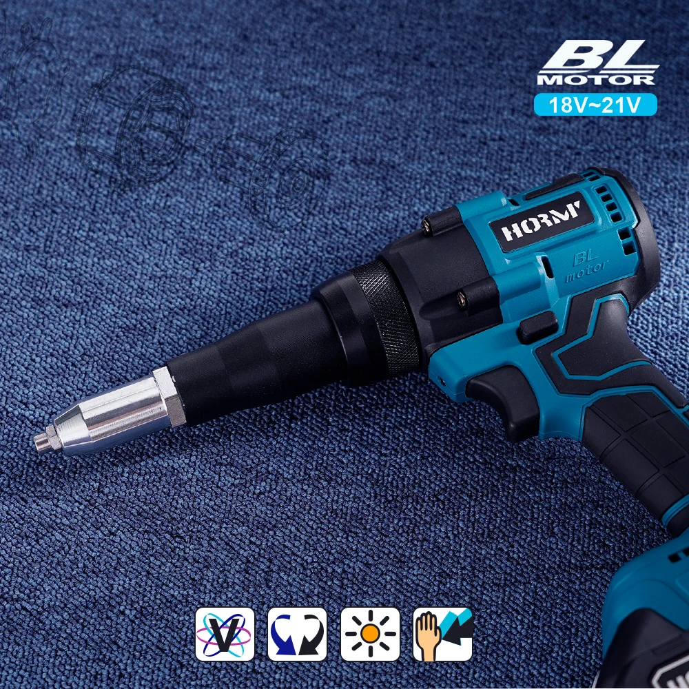 Makita – Pistolet À Riveter Électrique Sans Balais 18v, 2.4-4.8mm, Sans  Fil, Outil De Rivet Automatique Avec Lumière Led Pour Batterie - Pistolet À  Riveter - AliExpress