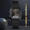 SKMEI Japan Digital Movement 3 Time Stopwatch Wristwatches Mens Women Casual Sport Watch 5Bar Waterproof relogio masculino 2