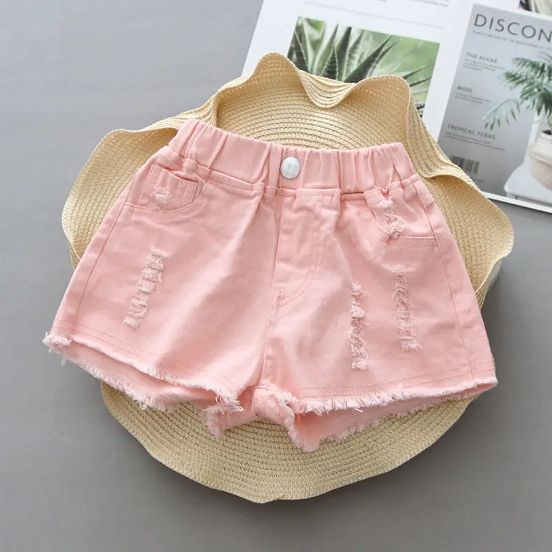 Children Summer Girls Denim Shorts 8 10 12 14 Y