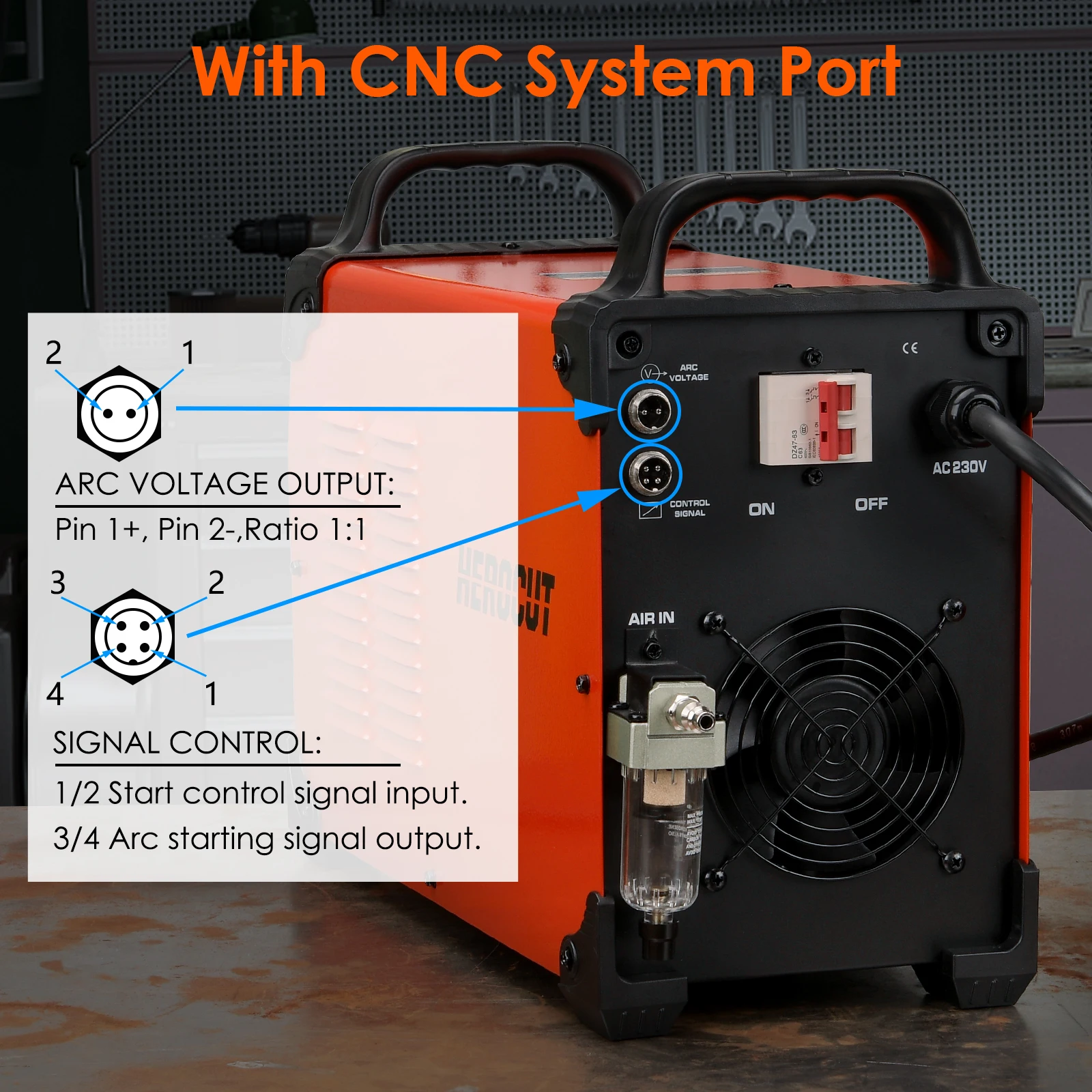 CNC Pilot Arc Plasma Cutter HeroCut HC7000 Non HF Blow Back 220V High Quality Plasma Cutting Machine 25mm Clean Cut 5