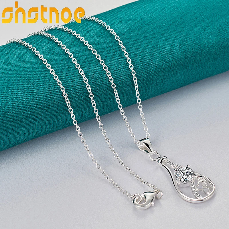 925 Sterling Silver Pendant Necklace Drop Necklace Sterling Silver