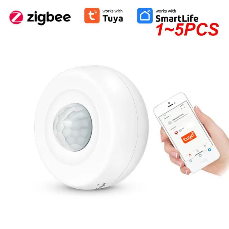 

1~5PCS Tuya WiFi PIR Motion Sensor Wireless Infrared 360 Detector Security Anti-theft Alarm Human Body Sensor APP Control