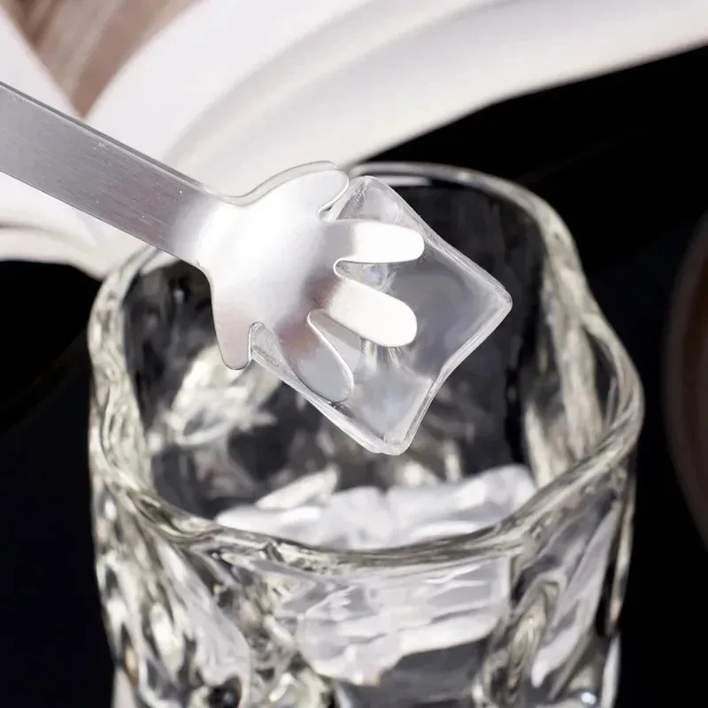 Popular Small Palm Snacks Cute Potato Chips Anti slip Ice Clip Stainless Steel Mini Food Kitchen Candy Clip