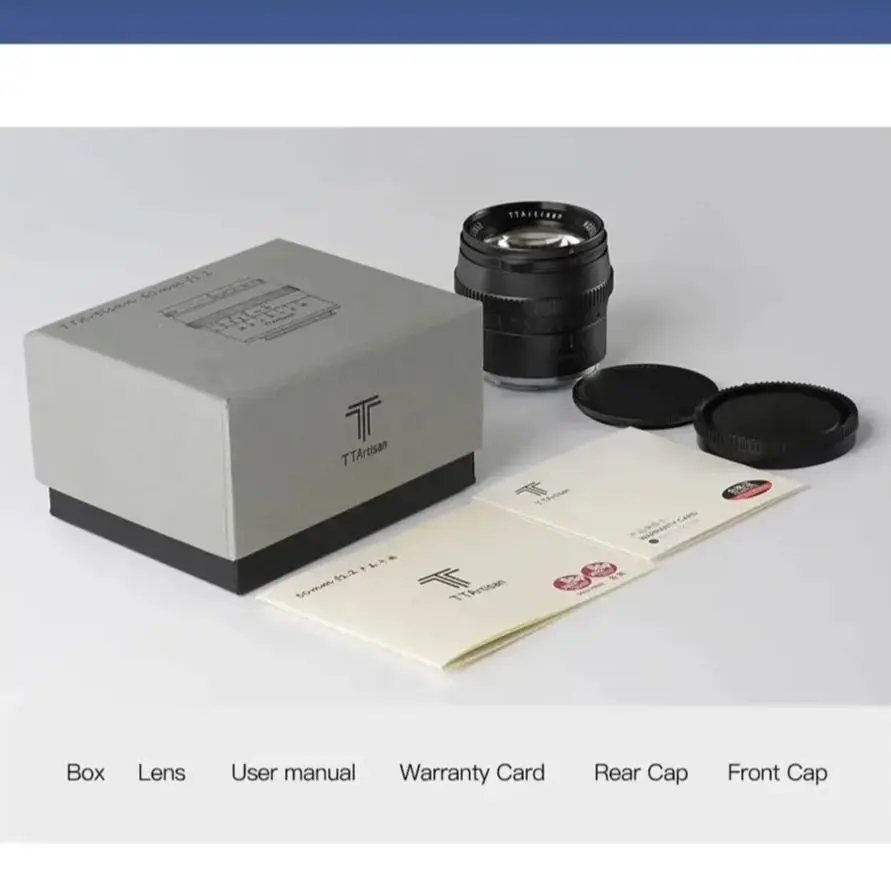 TTArtisan APS-C 50mm F1.2 대구경 인물 사진 렌즈 A6000 A6500 A7 A9 A7RIII 후지 X-T4 캐논 M5 니콘 Z5용