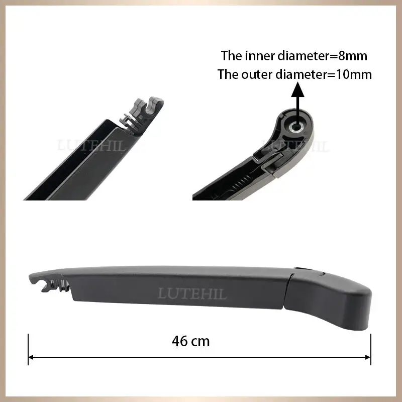Wiper Rear Wiper Blade & Arm Set Kit For KIA Niro 2016 2017 2018 2019 2020 2021 Windshield Windscreen Rear Window 3