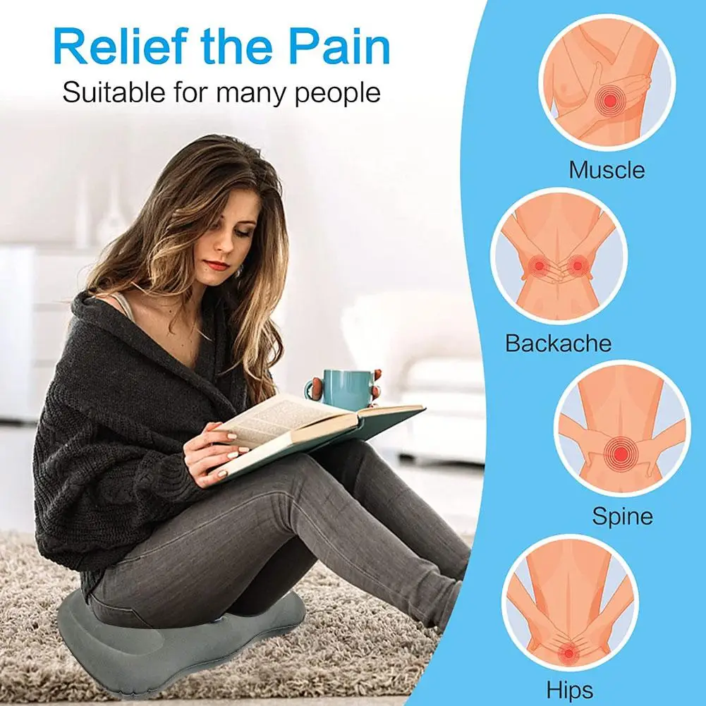 Flocked Buttock Pad Prostate Coccyx Hemorrhoid Sciatica Seat Donut Seat Cushion Inflatable Massage Pillow Chair Seat Cushion 5
