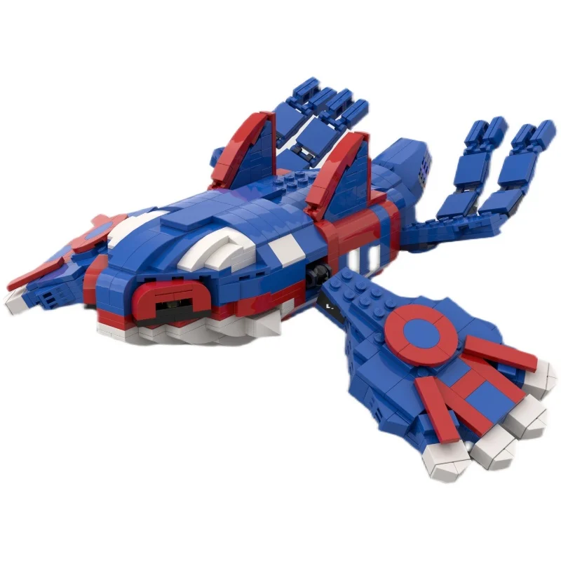 

MOC Pokemon anime game peripheral Kyogre assembly model building block decoration childrens boys and girls toys birthday gift