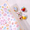 Lovely Colored Graffiti Bear Rabbit Cat Puppy Carrot Fishbone Stars 3D Flat Self Adhesive Nail Art Stickers Cute Manicure Decals 3