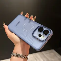 New Silicone Lens Case with Skin - Friendly Design - Bumper Cover for OPPO reno15 Pro mini (Blue)