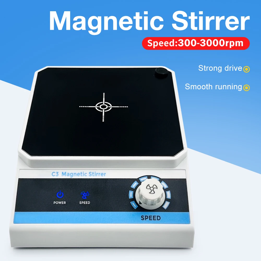 Lab Magnetic Stirrer 2000ml Capacity Stir Electric Magnetic Mixer Precision Laboratory Medical Cosmetics Mixing Device EU Plug