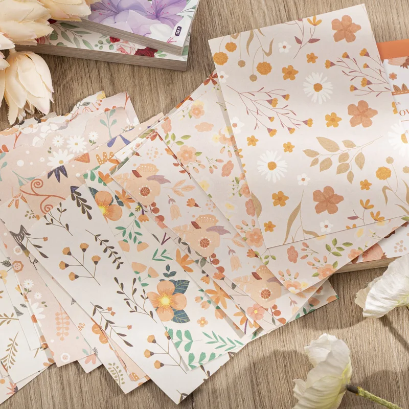 Papers For You Scrap 30x30 bloc 12 h - Big Bang Flowers - Gilart