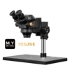 YCS MY-6558SE 7050SE Binocular Stereo Microscope Manual Tool Combination 6.5x-58x 7x-50x HD Zoom for PCB IC Welding Repair Tools 6
