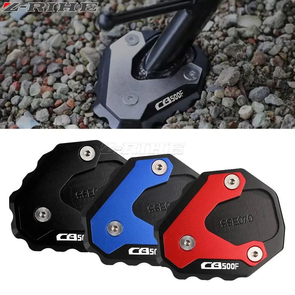 

Motorcycle Kickstand Enlarger Side Stand Pad Plate Extension Support For Honda CB500F CB500 F 2019-2023 CB 500F 2022 2021 2020