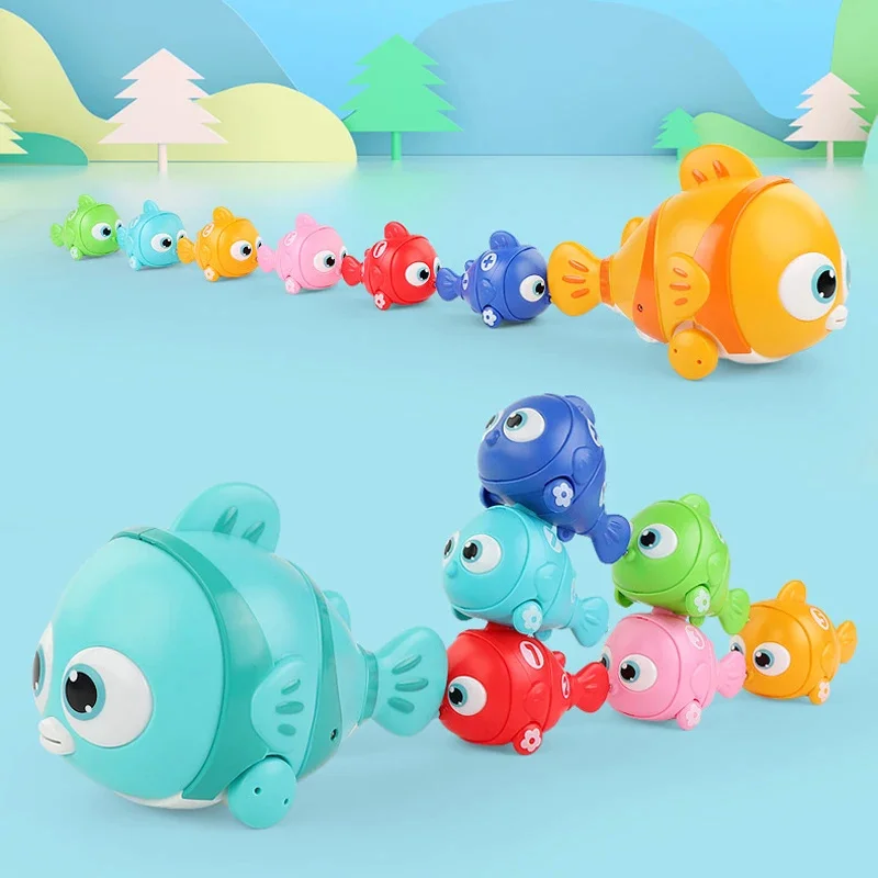 Magnetic Fishing Game Children Electric Assembled Fish Toys with Lamp for Kids Puzzle Toys Parent-child Interactive Toy Gift 3