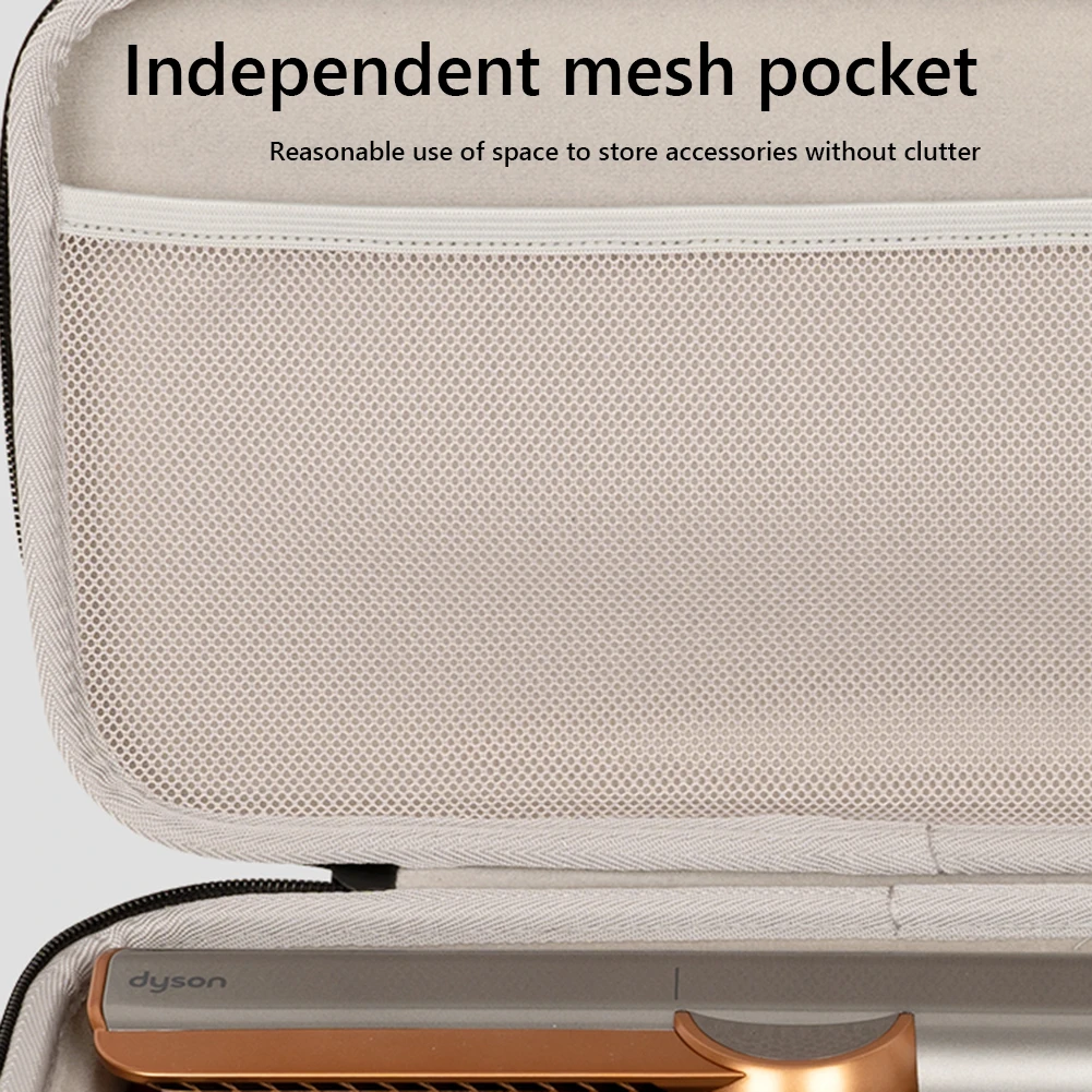 EVA Hard Carrying Case Anti-Scratch Portable Travel Storage Bag Travel Carrying Box for Dyson Airstrait HT01 Hair Straightener