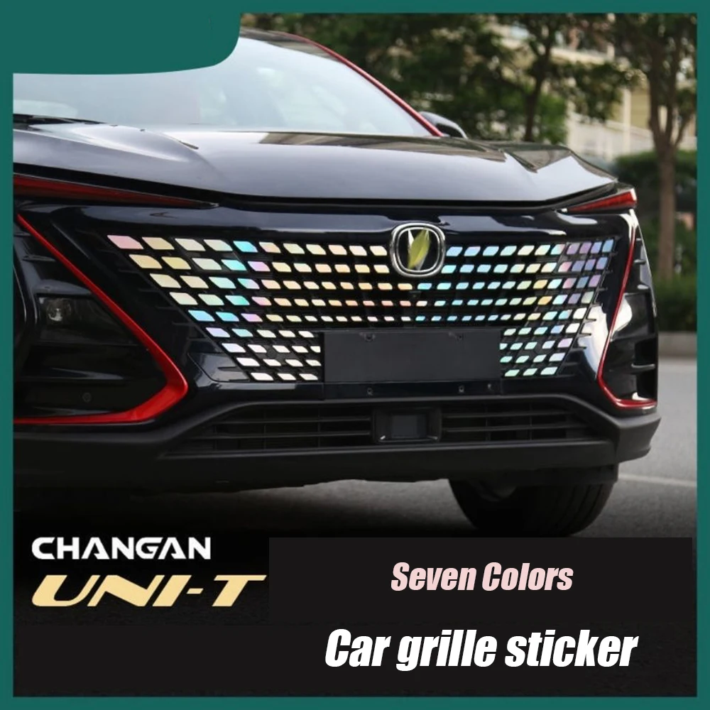 

For CHANGAN UNI-T unit 2022 2023 Exterior Car Grille Sticker Decoration Accessories Screen Color Changing Film Patch DIY Sequins