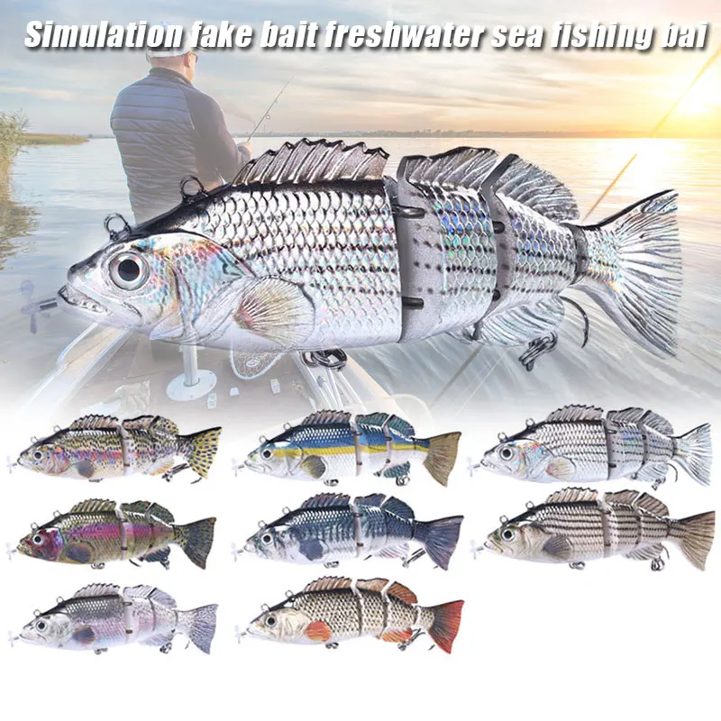 

14cm Robotic Swimming Lure Realistic And Multi Section Design For Mens Fishing Accessory