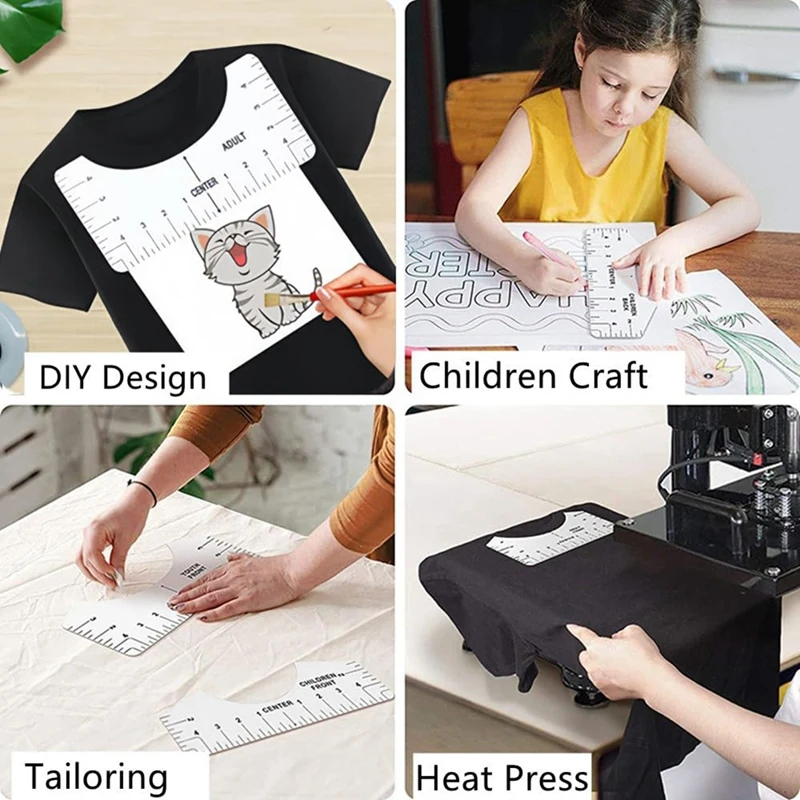 Tshirt Ruler PTFE Sheets Heat Tape Brown 3 PTFE Sheets Heat Press 16X12inch Tshirt Ruler Guide Vinyl Alignment Tshirt Heat Press Tools