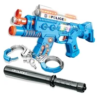 Sounding Flashing Non-firing Gun Model Children Prank Funny Fake Gun Submachine Gun Police Role Play Prop Kids Birthday Gifts 2