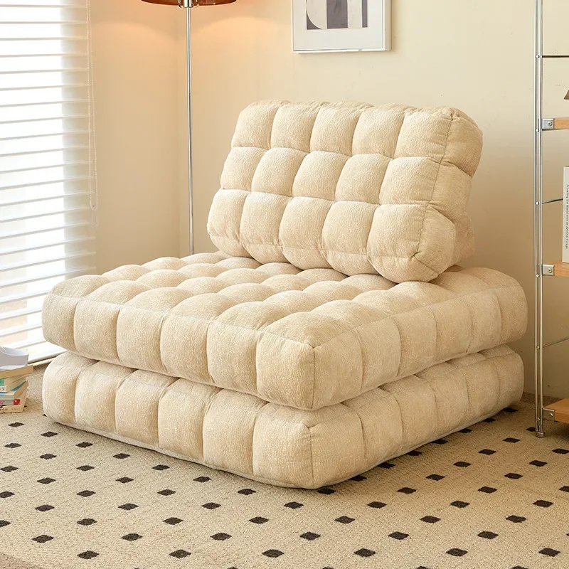 Living Room Single Tatami Sofa – Cream Fabric Module 5