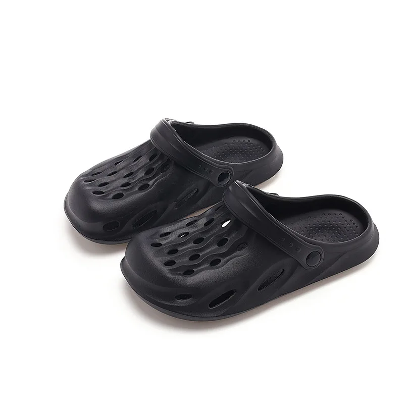 Leather Sandals Men Flip Flops Outside Beach Slippers EVA Light Soft Footwear Male Flat Shoes Summer