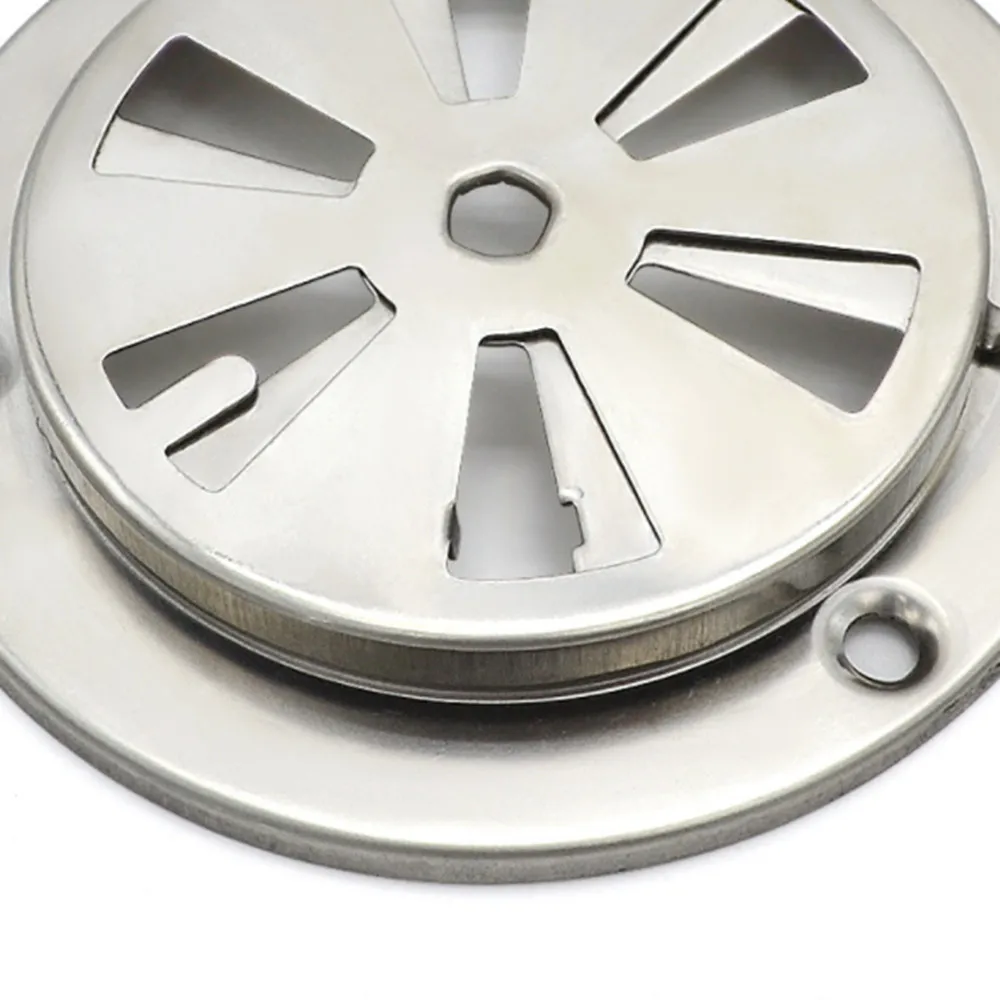 Air Vent Damper Adjustable Air Louver Vent BBQ Grill Smoker Exhaust Kitchen Vent Stove Stainless Steel Damper Round Home Vents Replacement