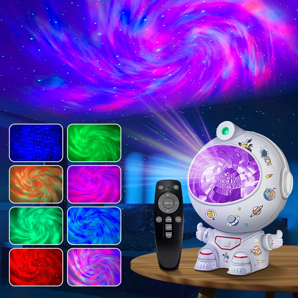 

Star Projector Galaxy LED Night Light Starry Sky Astronaut Porjector light For Decoration Bedroom Home Decorative Children Gifts