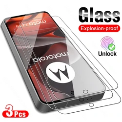 Premium 3-Piece Clear Crystal Tempered Glass Screen Protector Set for Moto E15 (3Pieces)