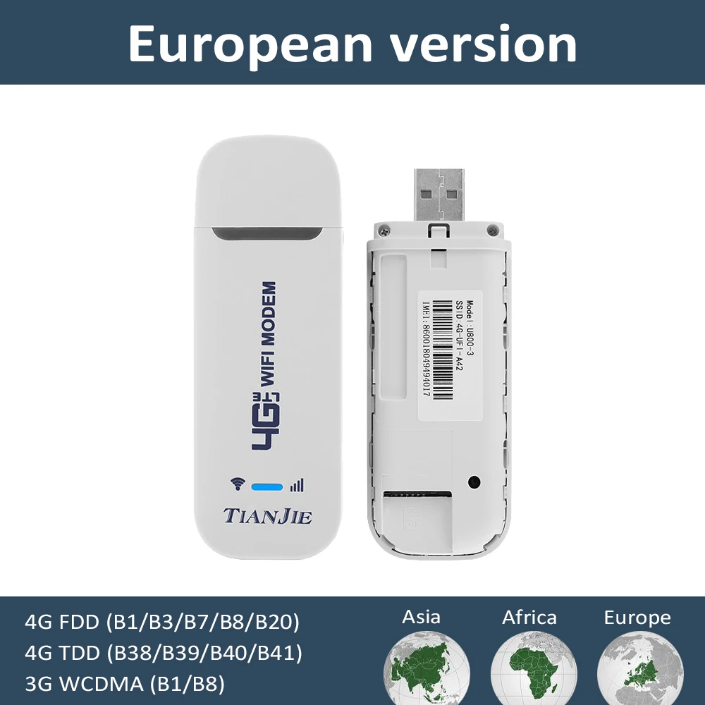 Adaptateur WiFi USB Portable Bewinner U8 - Compatible Windows, Mac, Plug-and-play, Jusqu'à 150 Mbps - 4