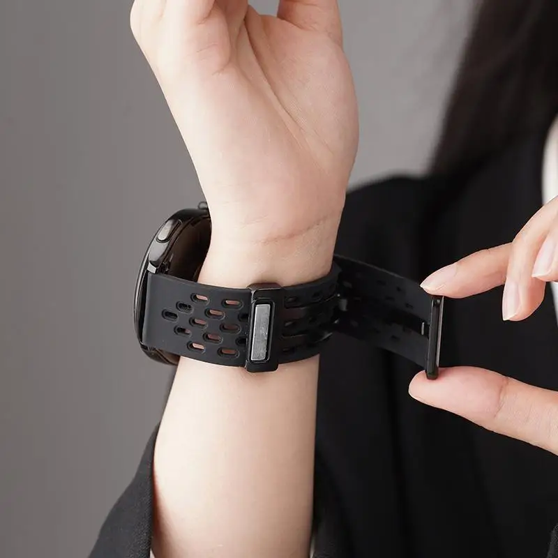 Magnetic Silicone Watch Strap - Universal Fit 20mm & 22mm Bands
