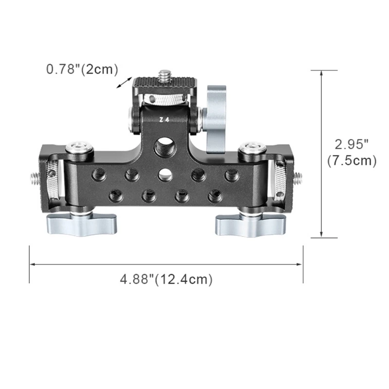 Adjustable Tripod PTZ Base with Multiple Screw Port Compatible for Various Stands Enhancing Photography Needs