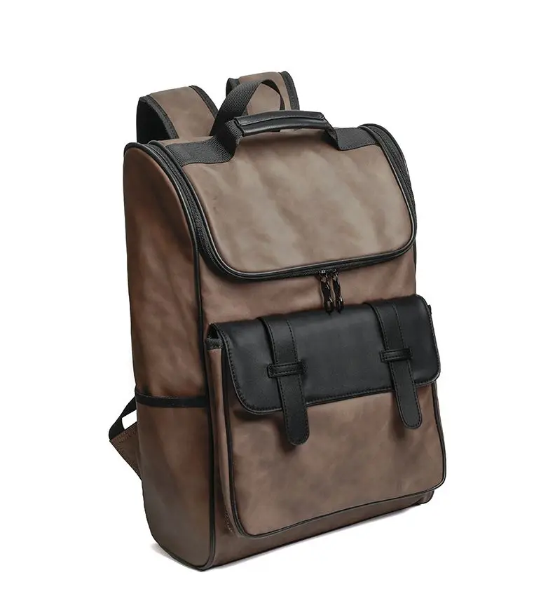New Fashion Men's And Women's Backpack Preppy Large Capacity PU Leisure Sports Travel Backpacks Unisex Students School Bags