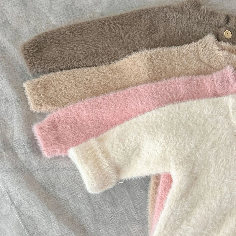 2024 New Autumn Infant Baby Boys Girls Jumpsuit+Hat Velvet Solid Color Long SleevedNewborn Baby Girls Bodysuits Baby Clothing S5281652e0b234948983ef650609e16b42