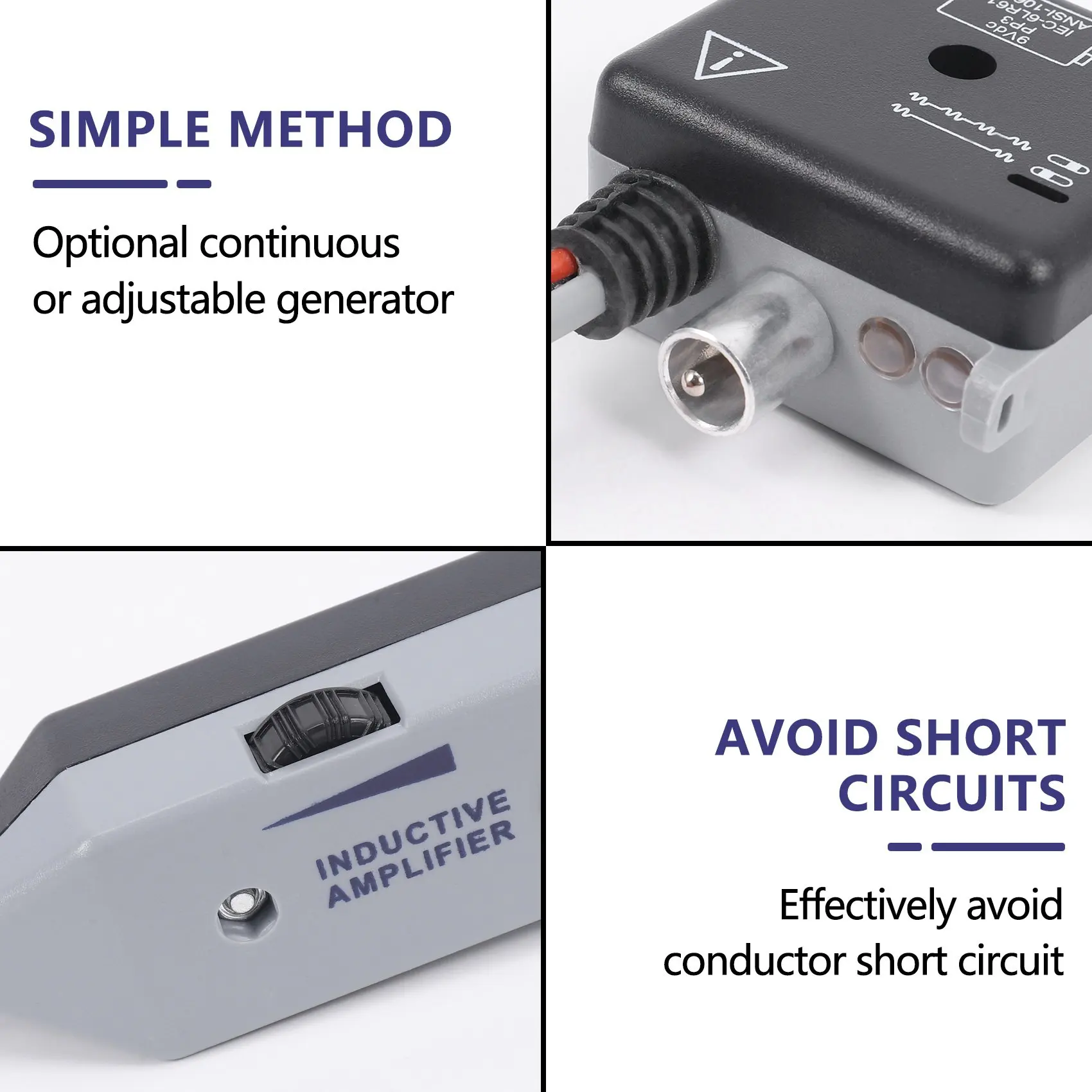 Wire Tracer Circuit Tester 200EP High Accuracy Cable Tone Generator Inductive Amplifier and Probe Kit with Adjustable 6