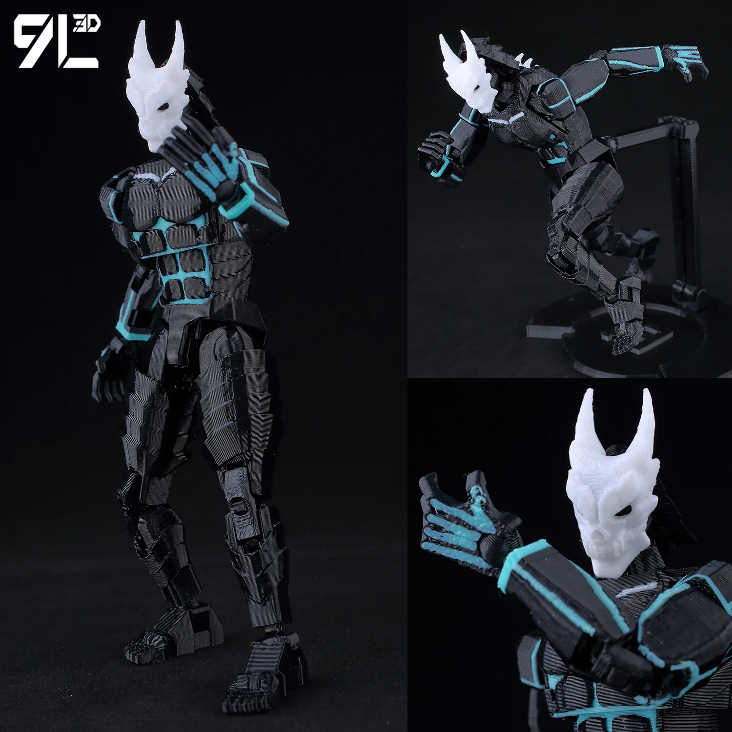 9L 3D Lucky 13 KafkaHibino No8 Monster Figure Dummy 13 T13 Action