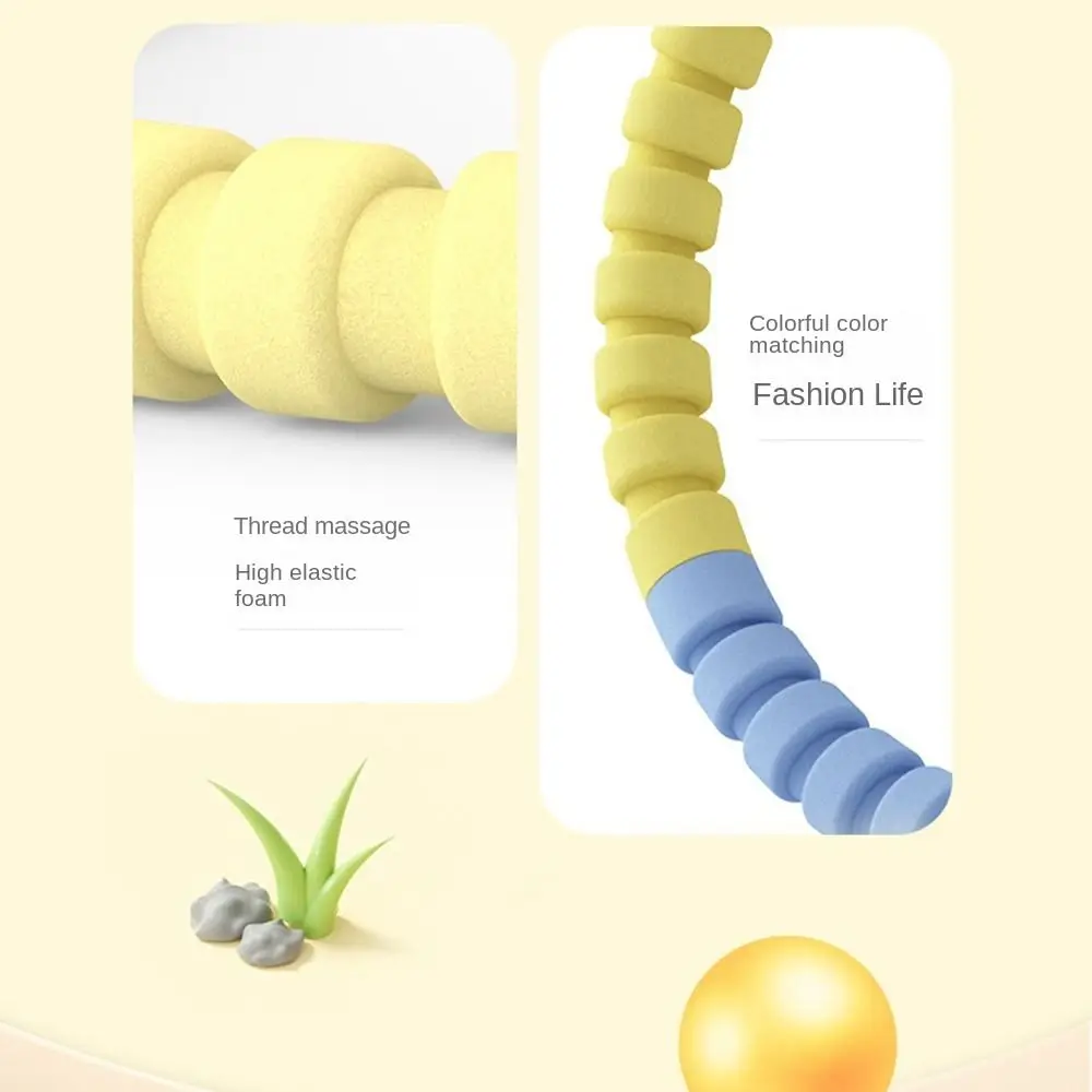 Detachable Yoga Fitness Hoops Foam Padded Adjustable Weight Loss Circle 3/4/5/6 Sections Convenient Storage Slimming Sport Hoop