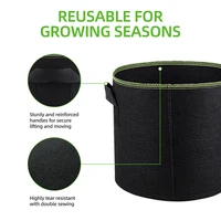 3/4/5/7/10 Gallon Felt Grow Bags Gardening Fabric Grow Pot Vegetable Tomato Growing Planter Garden Potato Planting Pots 4