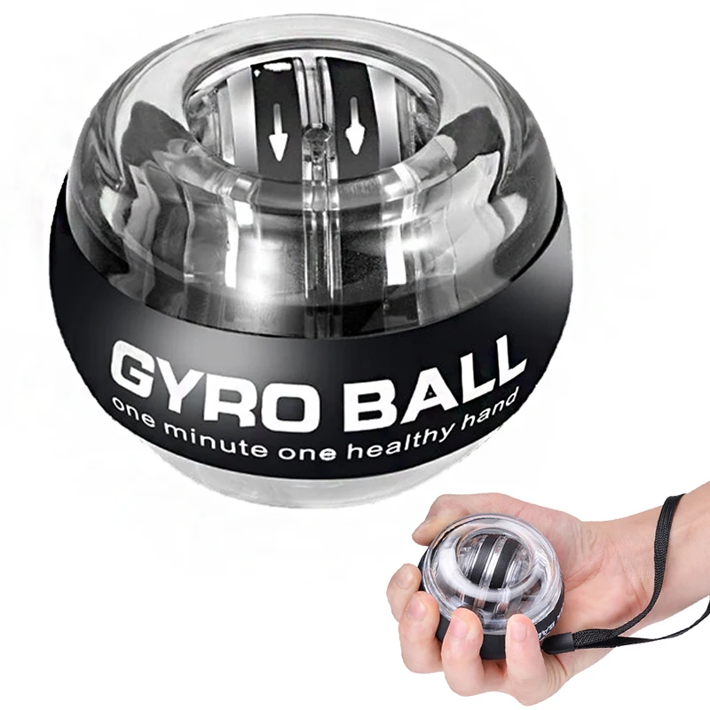 Gyroball Hand Strengthener Led Gyro Ball Wrist Motion Forearm Exerciser Powerball Exercise