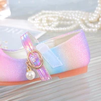 YUNICUS جديد بنات مطرزة الأميرة أحذية الأطفال أحذية مسطحة قوس قزح أحذية فتاة صغيرة أداء أحذية رقص أحذية الحفلات 6