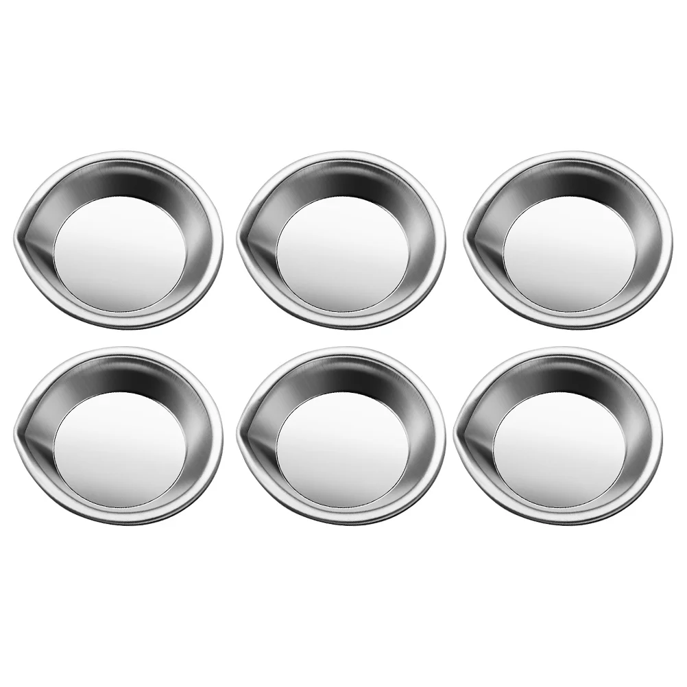 Paint Tray 6 Pcs Pour Mouth Palette Reusable Watercolor Tray Drawing Tablets for Kids School Painting Trays Stainless Steel Child