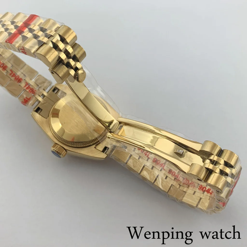 Neue Original 26mm Uhr Fall Silber Rose Gold Sapphire Glas Edelstahl Fit NH05 NH06A Automatische Bewegung Zubehör Teile – Detail 12