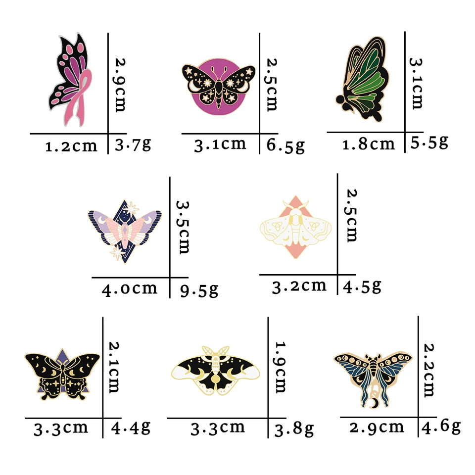 Multicolor Strass Insect Dier Broches Crystal Vlinder Broche Pin Voor Vrouwen Al